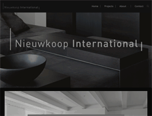 Tablet Screenshot of nieuwkoopinternational.com